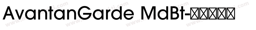 AvantanGarde MdBt字体转换